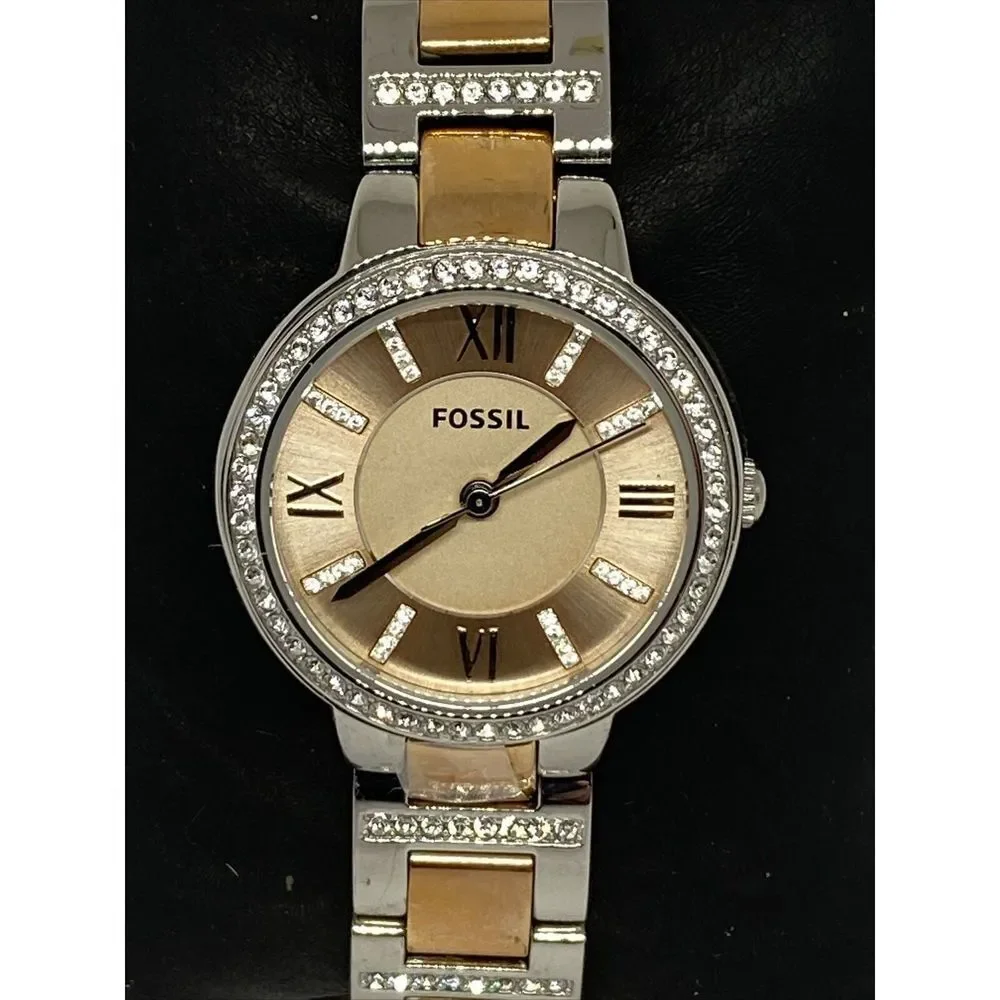 Fossil Virginia ES3405 Women's Stainless Steel Analog Dial Quartz Watch JK526